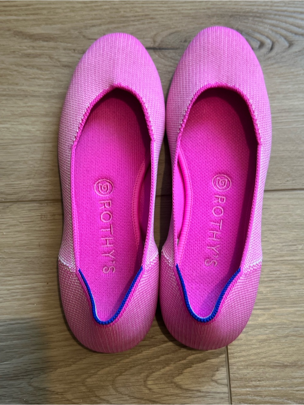 Rothy's Pink Ballet Flats - Women's Comfortable Slip-Ons size 8.5